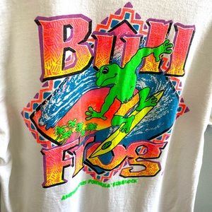 Awesome Vintage 90s Bullfrog Surf Graphic T-shirt Unisex screen print Tee